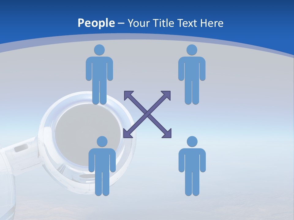 Luxury Private Jet Cruising At High Altitude - Great For Banner PowerPoint Template