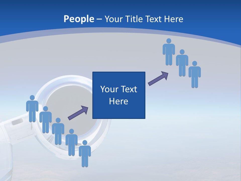 Luxury Private Jet Cruising At High Altitude - Great For Banner PowerPoint Template