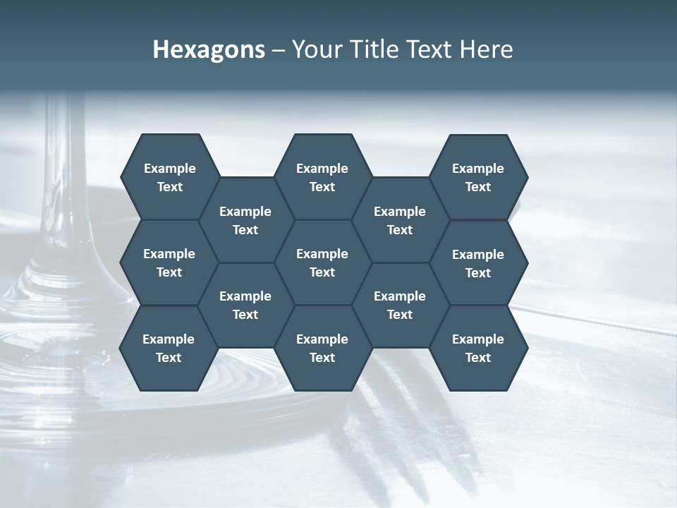 Place Setting - Close-Up Of Knife, Fork, Glass - Toned PowerPoint Template