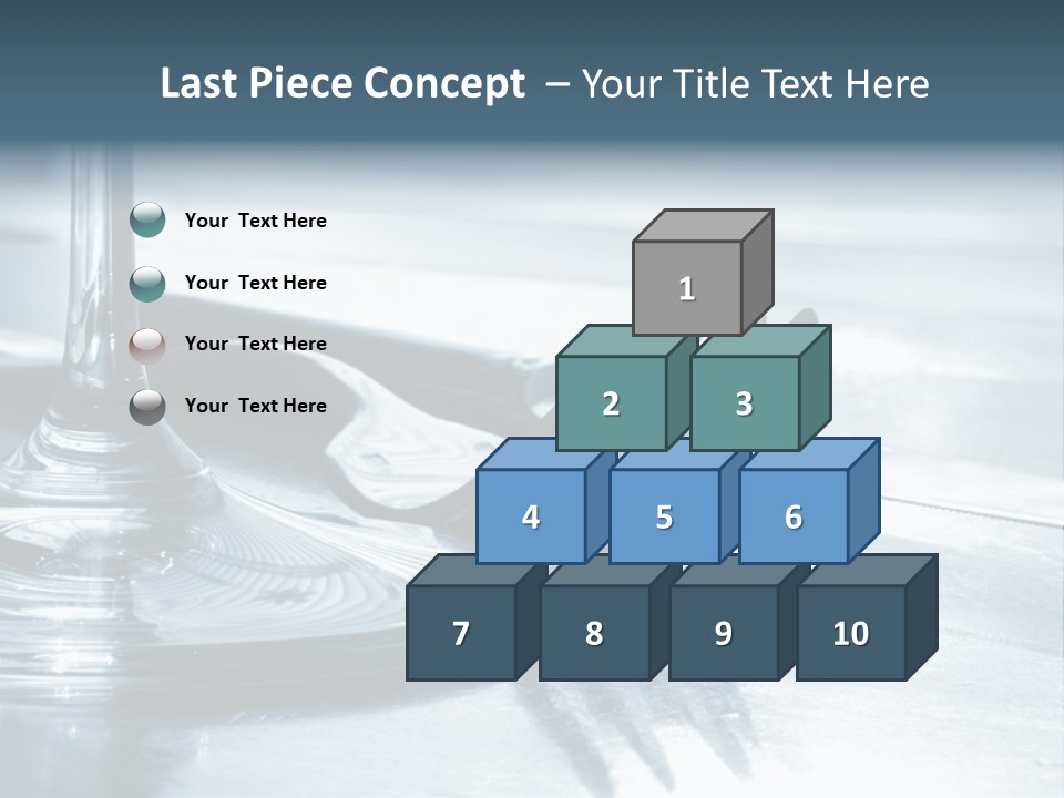 Place Setting - Close-Up Of Knife, Fork, Glass - Toned PowerPoint Template