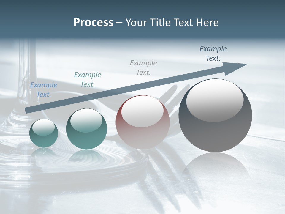 Place Setting - Close-Up Of Knife, Fork, Glass - Toned PowerPoint Template