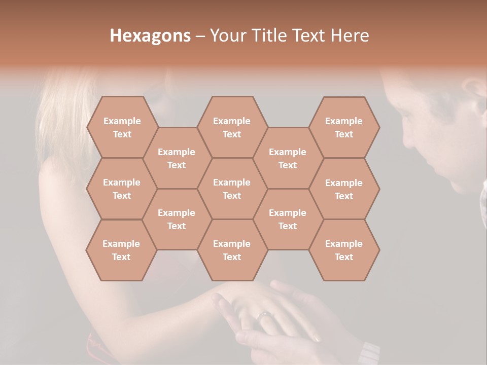 Man Proposing To A Beautiful Young Blond Girl While Holding Out Ring In Box PowerPoint Template