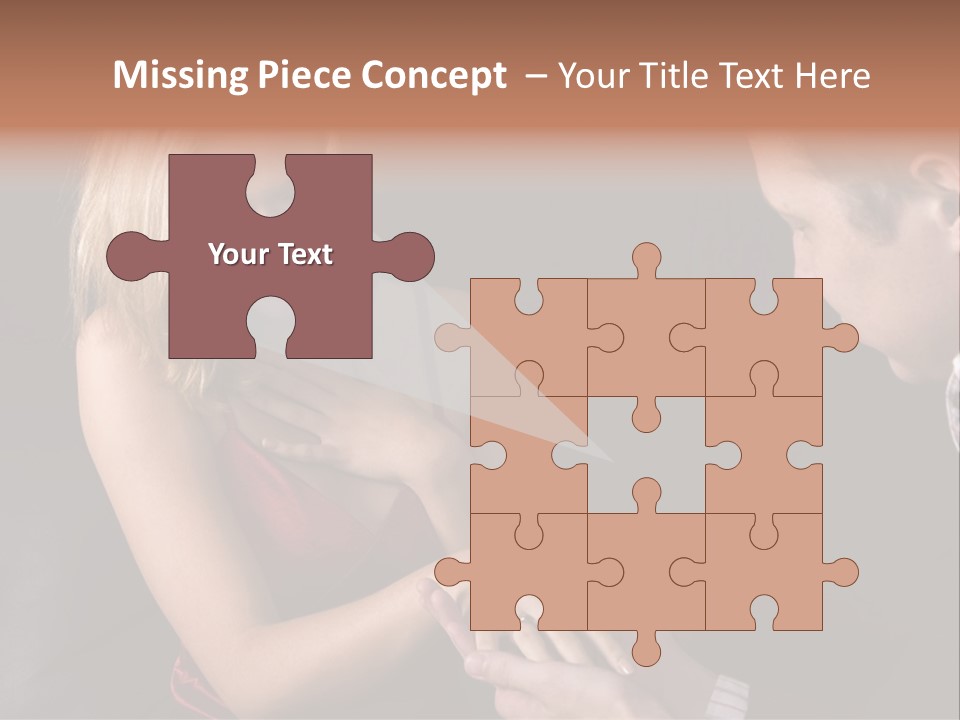 Man Proposing To A Beautiful Young Blond Girl While Holding Out Ring In Box PowerPoint Template