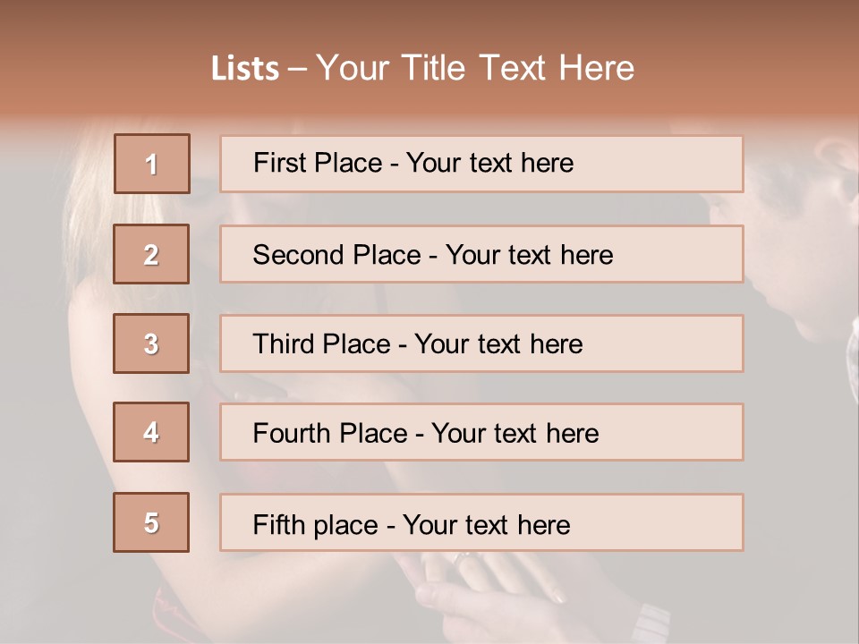 Man Proposing To A Beautiful Young Blond Girl While Holding Out Ring In Box PowerPoint Template
