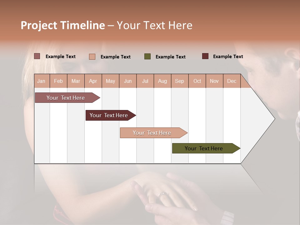 Man Proposing To A Beautiful Young Blond Girl While Holding Out Ring In Box PowerPoint Template