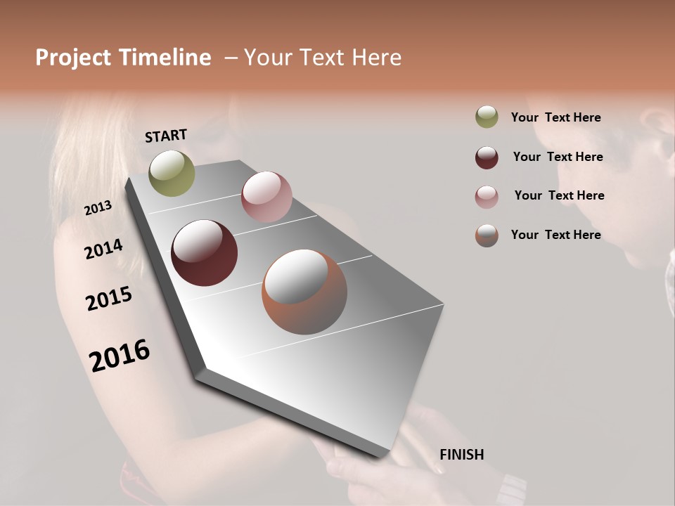 Man Proposing To A Beautiful Young Blond Girl While Holding Out Ring In Box PowerPoint Template