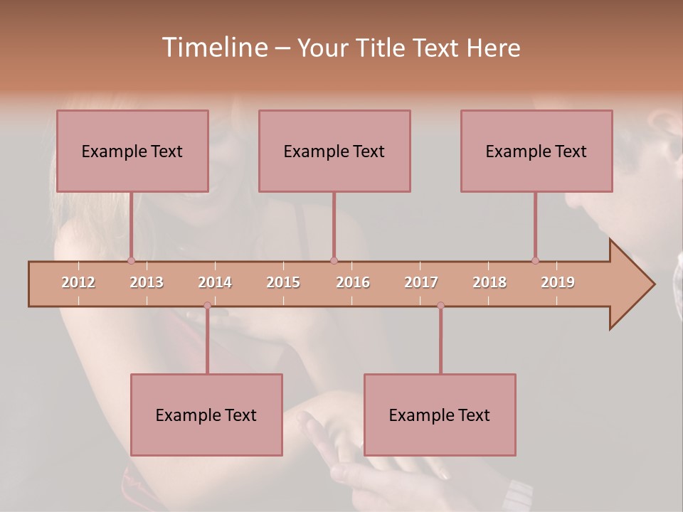 Man Proposing To A Beautiful Young Blond Girl While Holding Out Ring In Box PowerPoint Template