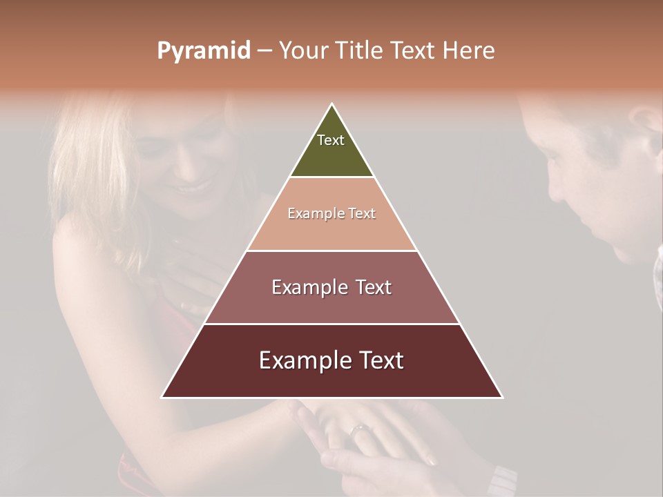 Man Proposing To A Beautiful Young Blond Girl While Holding Out Ring In Box PowerPoint Template