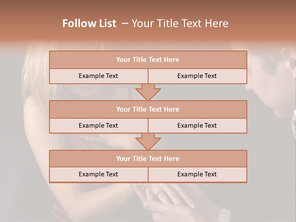 Man Proposing To A Beautiful Young Blond Girl While Holding Out Ring In Box PowerPoint Template