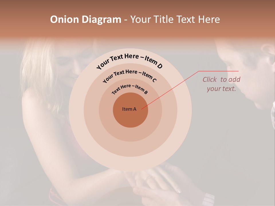 Man Proposing To A Beautiful Young Blond Girl While Holding Out Ring In Box PowerPoint Template