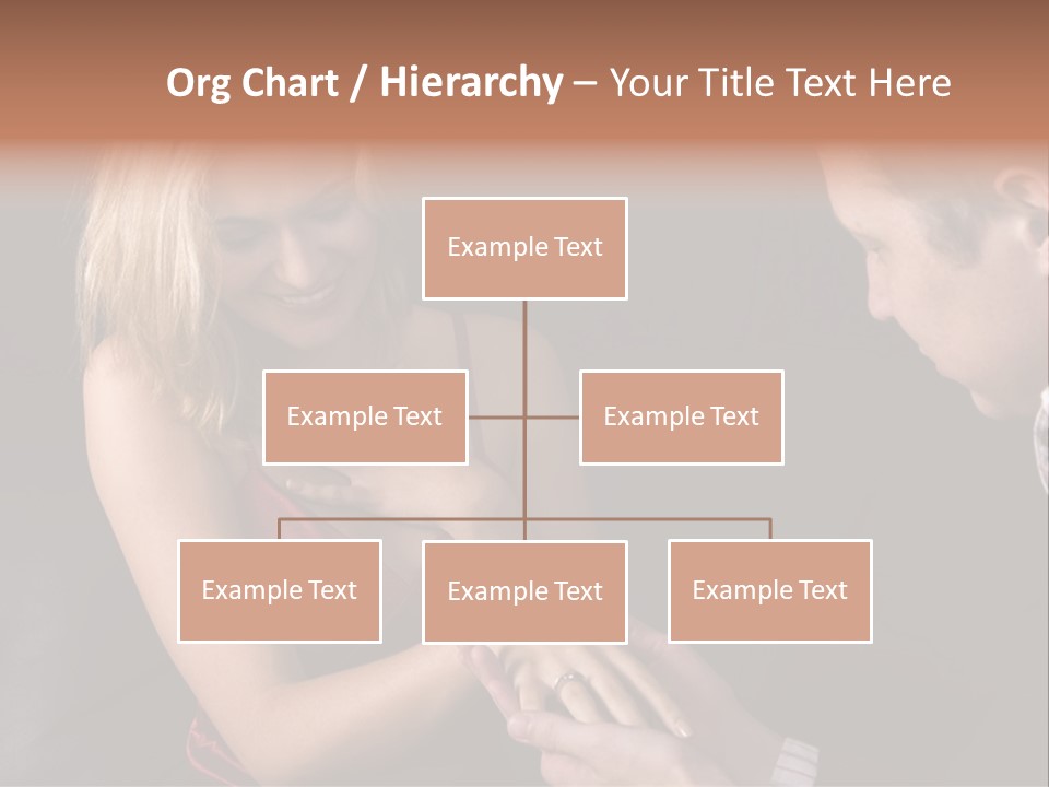 Man Proposing To A Beautiful Young Blond Girl While Holding Out Ring In Box PowerPoint Template