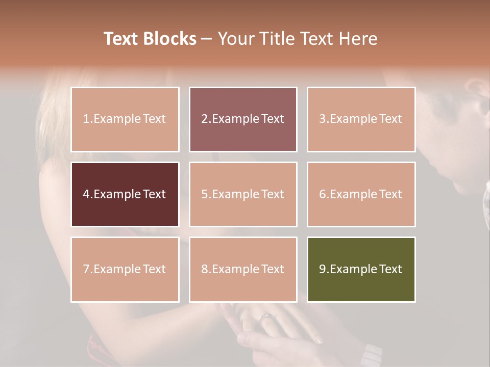 Man Proposing To A Beautiful Young Blond Girl While Holding Out Ring In Box PowerPoint Template