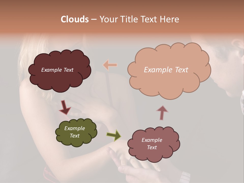 Man Proposing To A Beautiful Young Blond Girl While Holding Out Ring In Box PowerPoint Template