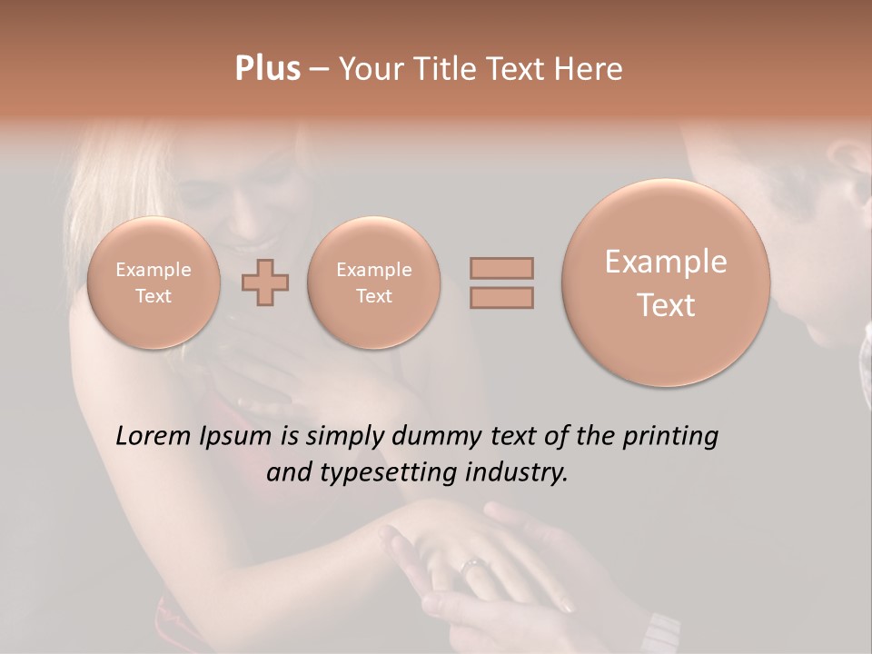 Man Proposing To A Beautiful Young Blond Girl While Holding Out Ring In Box PowerPoint Template