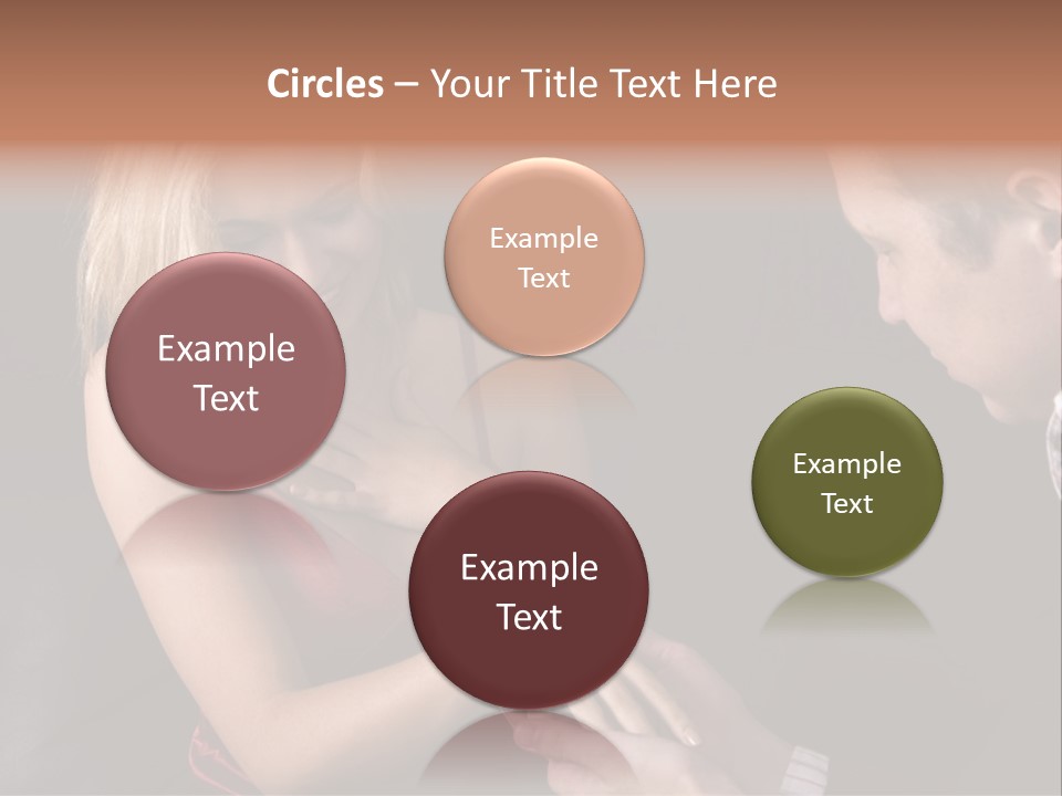 Man Proposing To A Beautiful Young Blond Girl While Holding Out Ring In Box PowerPoint Template