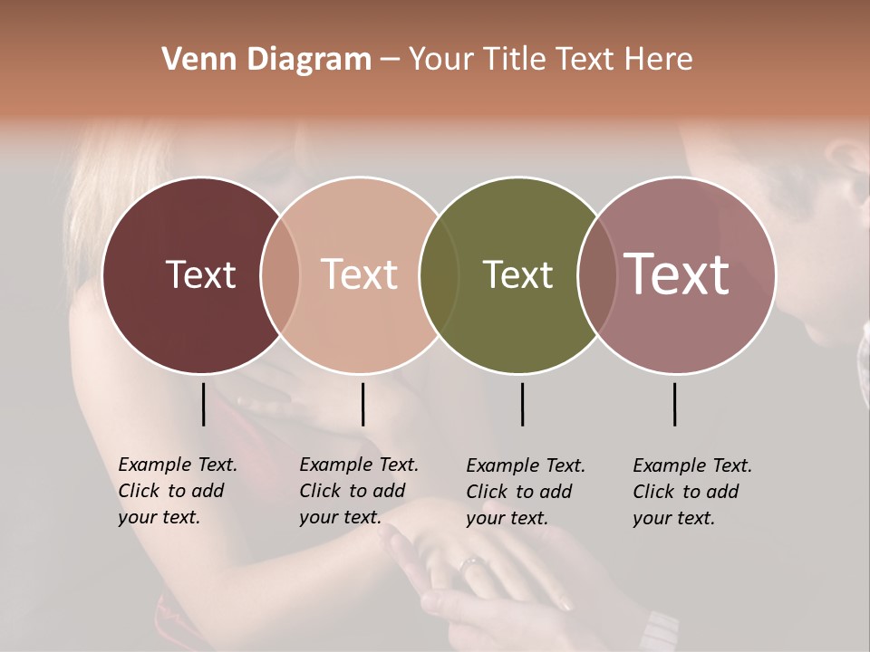 Man Proposing To A Beautiful Young Blond Girl While Holding Out Ring In Box PowerPoint Template