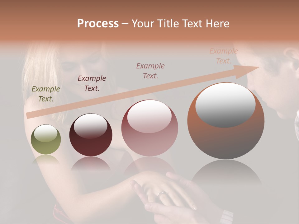 Man Proposing To A Beautiful Young Blond Girl While Holding Out Ring In Box PowerPoint Template