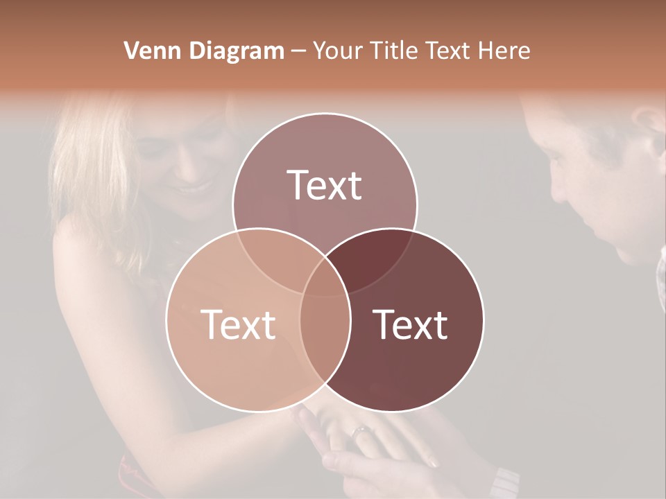 Man Proposing To A Beautiful Young Blond Girl While Holding Out Ring In Box PowerPoint Template