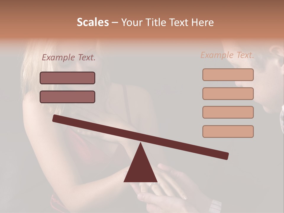 Man Proposing To A Beautiful Young Blond Girl While Holding Out Ring In Box PowerPoint Template