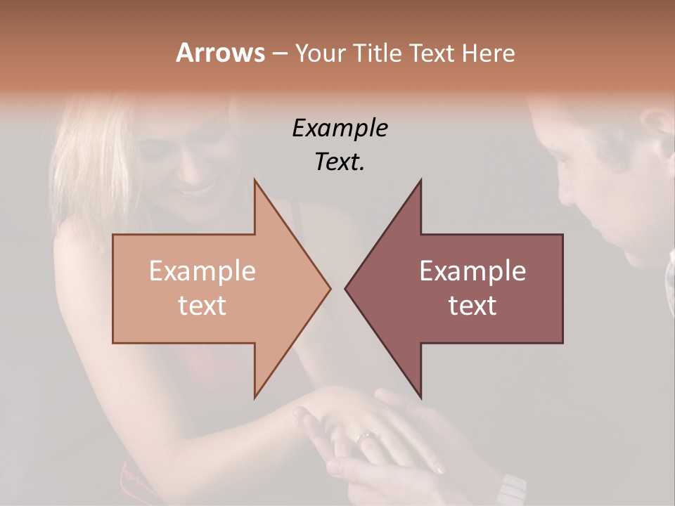 Man Proposing To A Beautiful Young Blond Girl While Holding Out Ring In Box PowerPoint Template