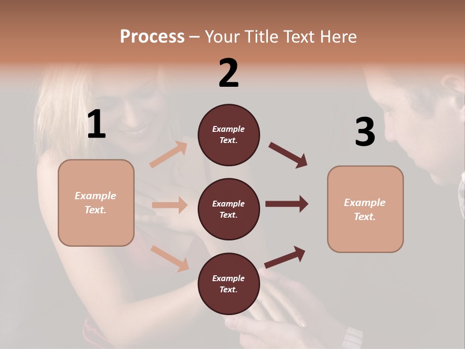 Man Proposing To A Beautiful Young Blond Girl While Holding Out Ring In Box PowerPoint Template