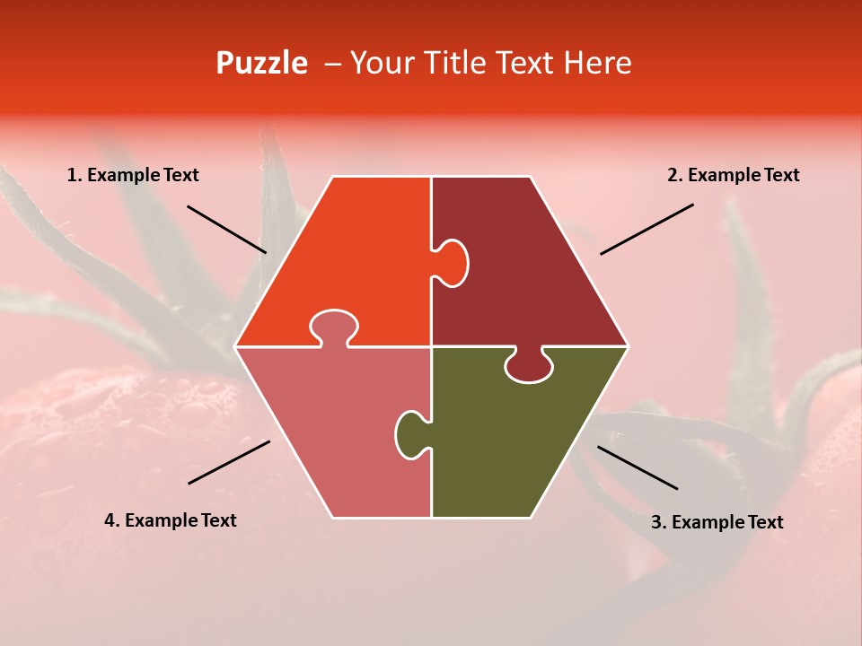 Perfect Fresh Red Wet Tomatoes With Tomato On Background, Very Soft Focus, Super Macro Shot. PowerPoint Template