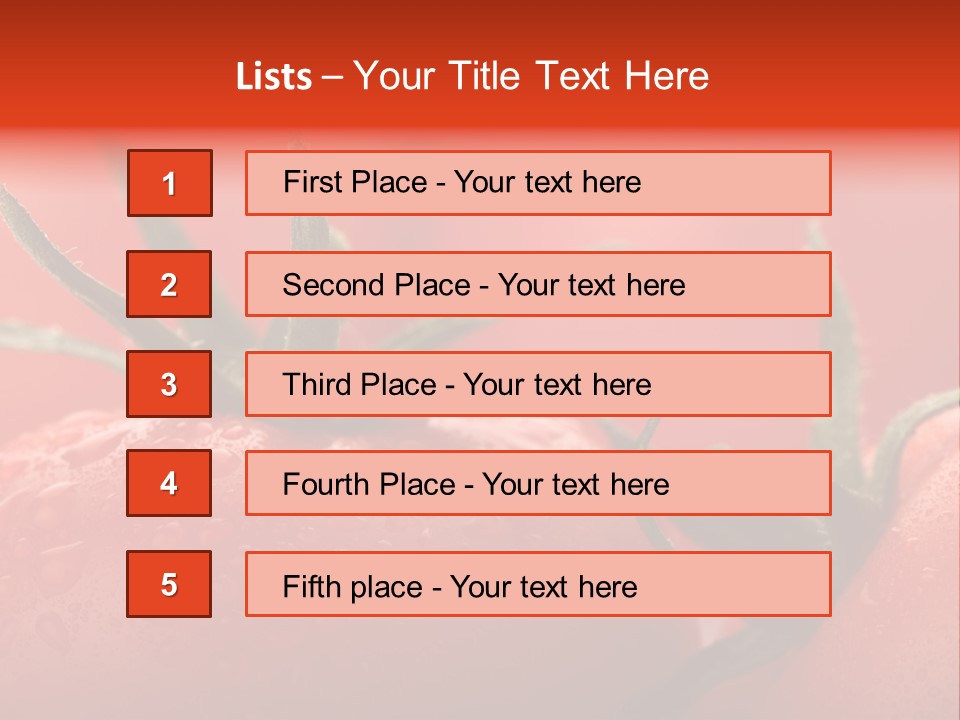 Perfect Fresh Red Wet Tomatoes With Tomato On Background, Very Soft Focus, Super Macro Shot. PowerPoint Template