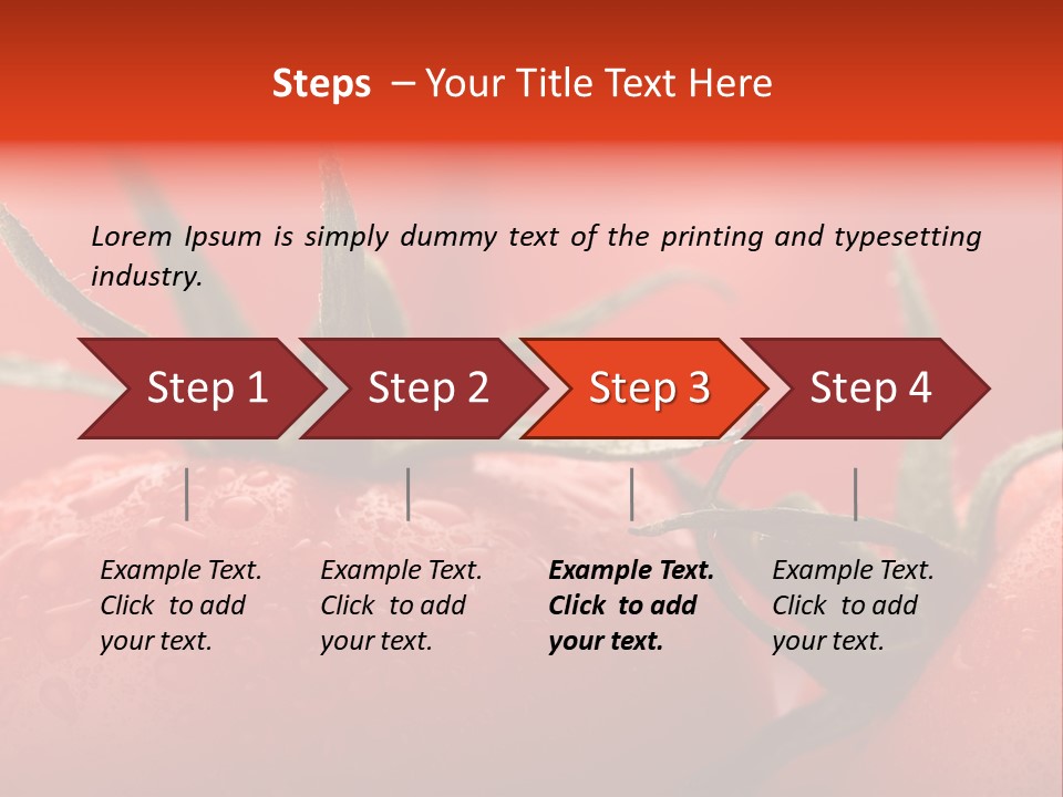 Perfect Fresh Red Wet Tomatoes With Tomato On Background, Very Soft Focus, Super Macro Shot. PowerPoint Template
