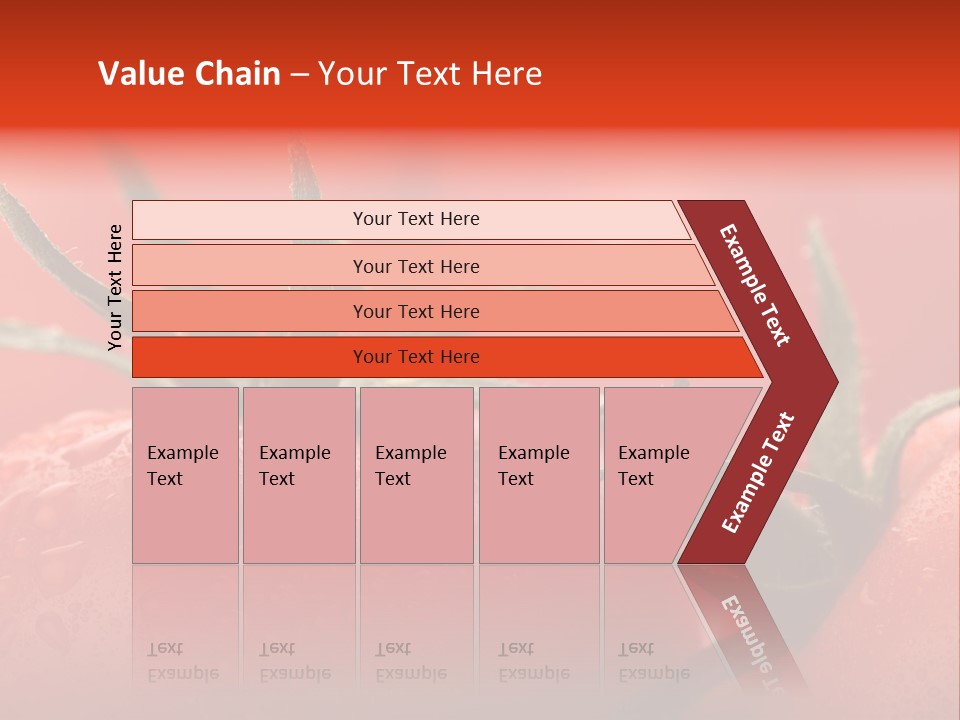 Perfect Fresh Red Wet Tomatoes With Tomato On Background, Very Soft Focus, Super Macro Shot. PowerPoint Template