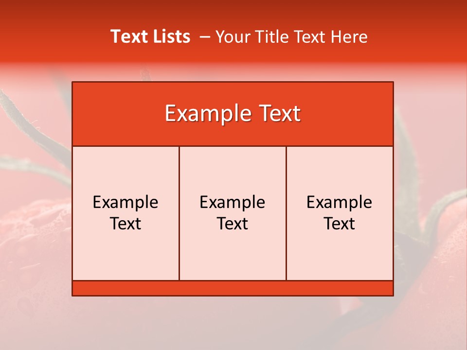 Perfect Fresh Red Wet Tomatoes With Tomato On Background, Very Soft Focus, Super Macro Shot. PowerPoint Template