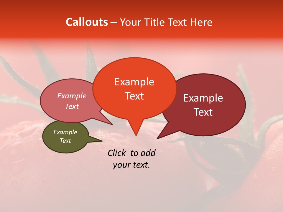 Perfect Fresh Red Wet Tomatoes With Tomato On Background, Very Soft Focus, Super Macro Shot. PowerPoint Template