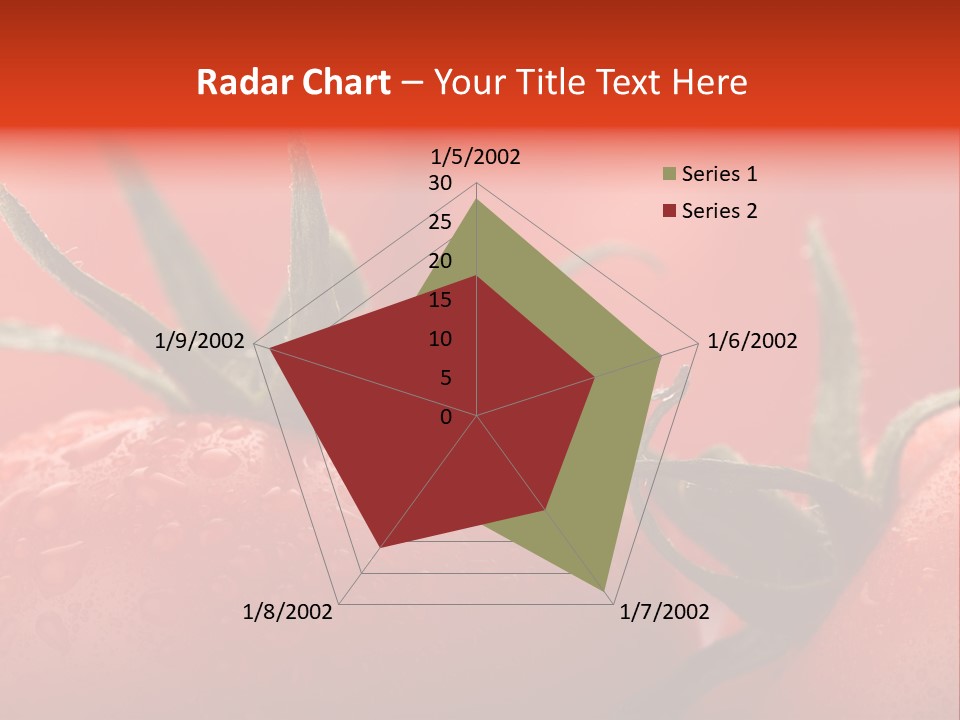Perfect Fresh Red Wet Tomatoes With Tomato On Background, Very Soft Focus, Super Macro Shot. PowerPoint Template