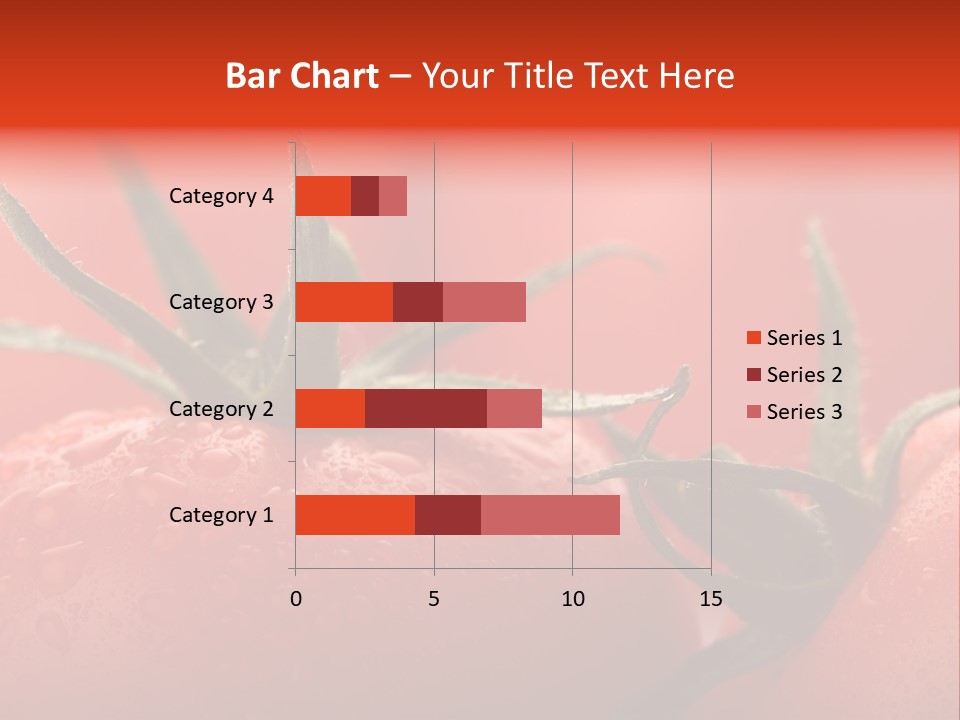 Perfect Fresh Red Wet Tomatoes With Tomato On Background, Very Soft Focus, Super Macro Shot. PowerPoint Template