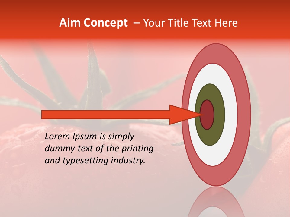 Perfect Fresh Red Wet Tomatoes With Tomato On Background, Very Soft Focus, Super Macro Shot. PowerPoint Template