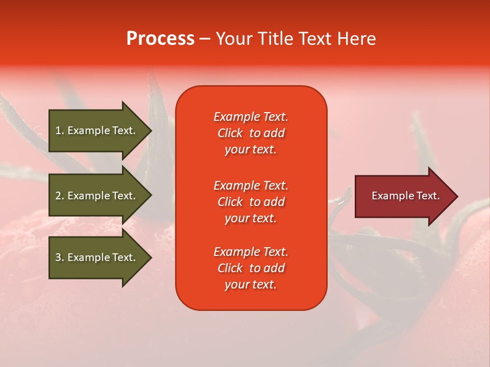 Perfect Fresh Red Wet Tomatoes With Tomato On Background, Very Soft Focus, Super Macro Shot. PowerPoint Template