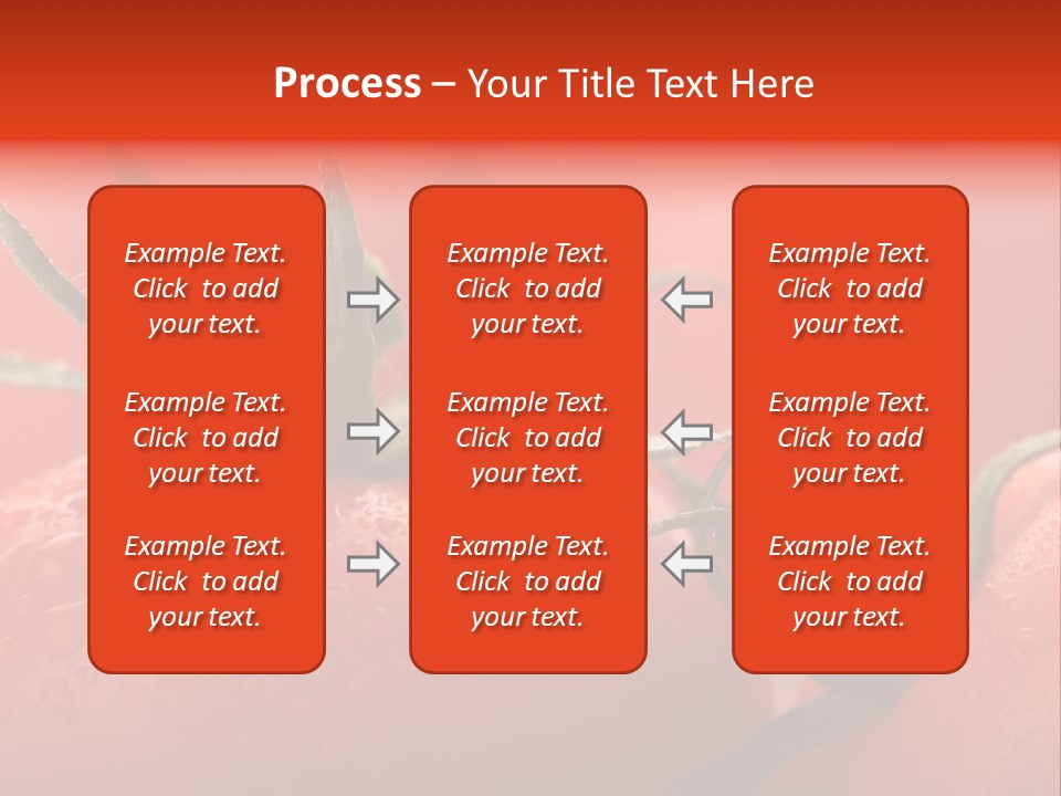 Perfect Fresh Red Wet Tomatoes With Tomato On Background, Very Soft Focus, Super Macro Shot. PowerPoint Template