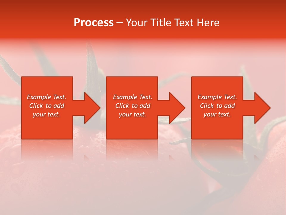 Perfect Fresh Red Wet Tomatoes With Tomato On Background, Very Soft Focus, Super Macro Shot. PowerPoint Template