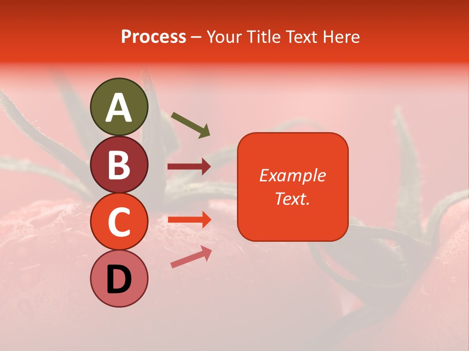 Perfect Fresh Red Wet Tomatoes With Tomato On Background, Very Soft Focus, Super Macro Shot. PowerPoint Template