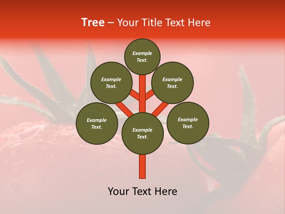 Perfect Fresh Red Wet Tomatoes With Tomato On Background, Very Soft Focus, Super Macro Shot. PowerPoint Template