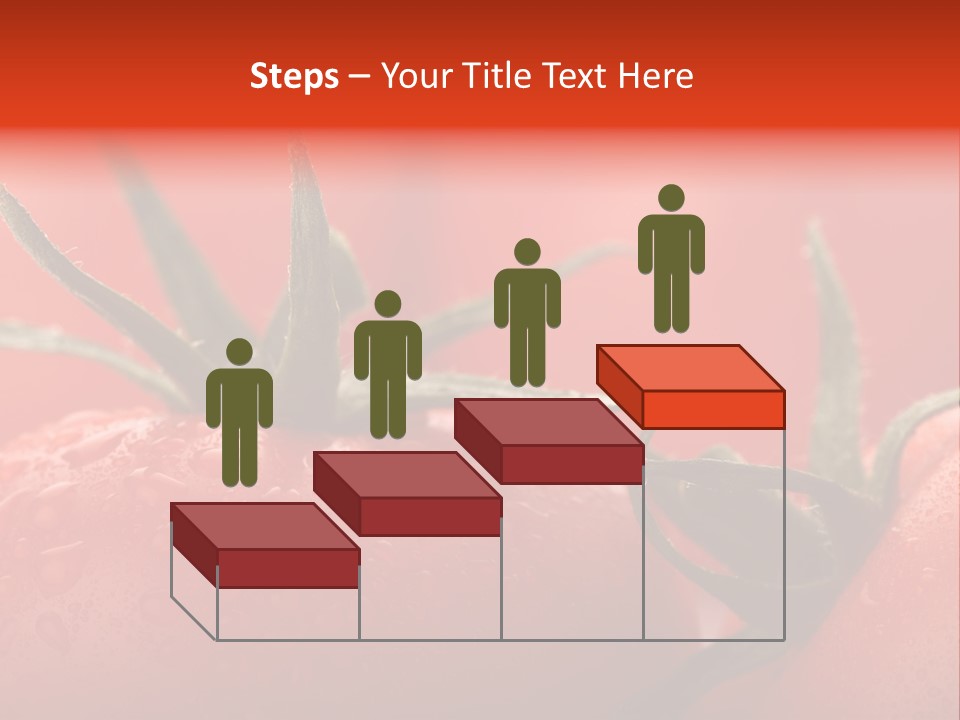 Perfect Fresh Red Wet Tomatoes With Tomato On Background, Very Soft Focus, Super Macro Shot. PowerPoint Template