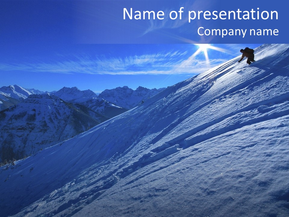 Ski And Sun PowerPoint Template