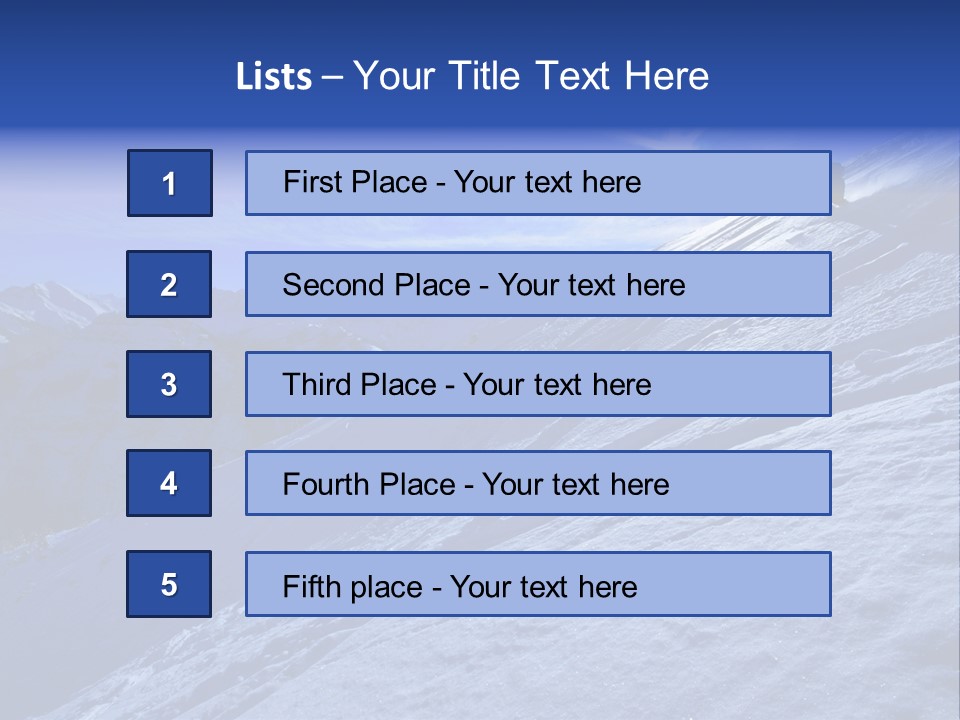 Ski And Sun PowerPoint Template