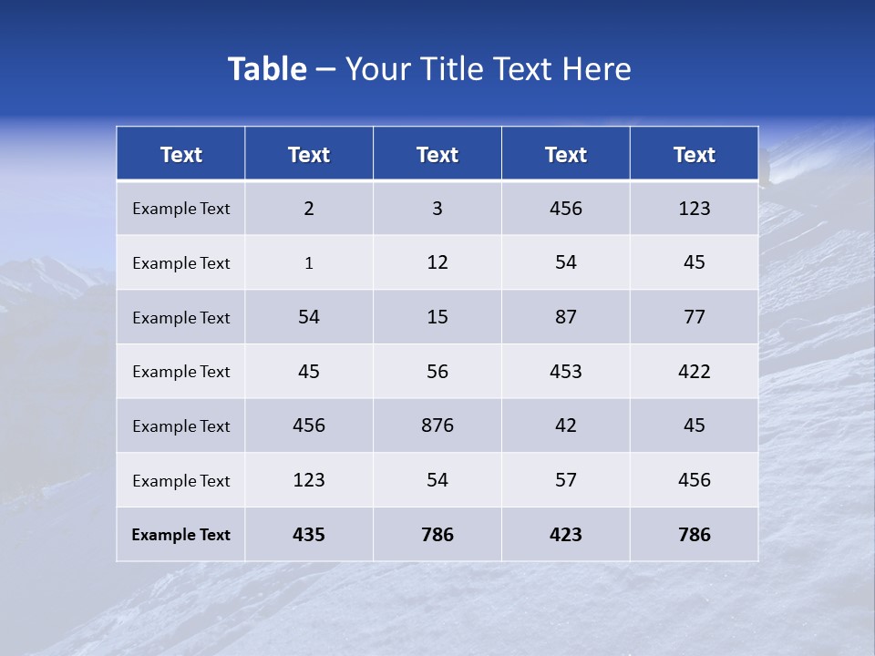 Ski And Sun PowerPoint Template