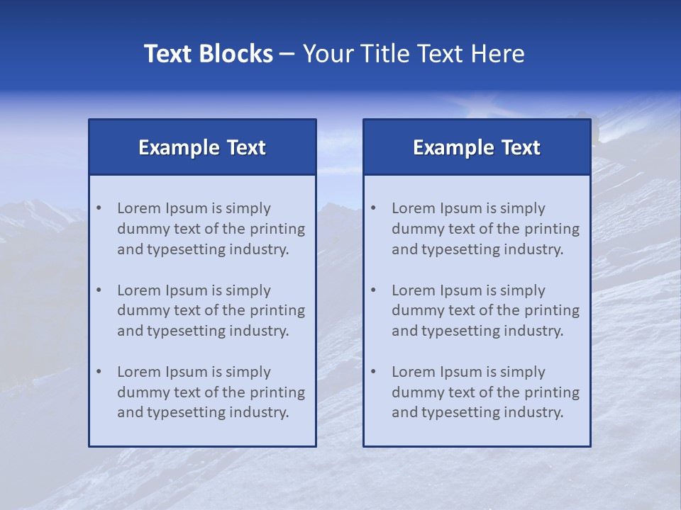 Ski And Sun PowerPoint Template