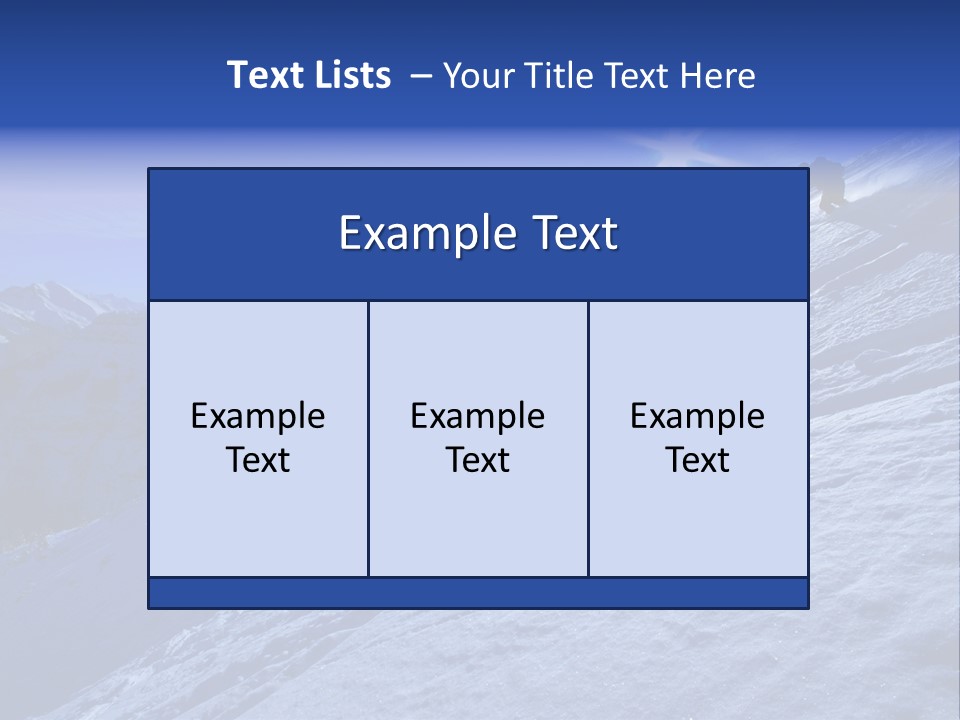 Ski And Sun PowerPoint Template