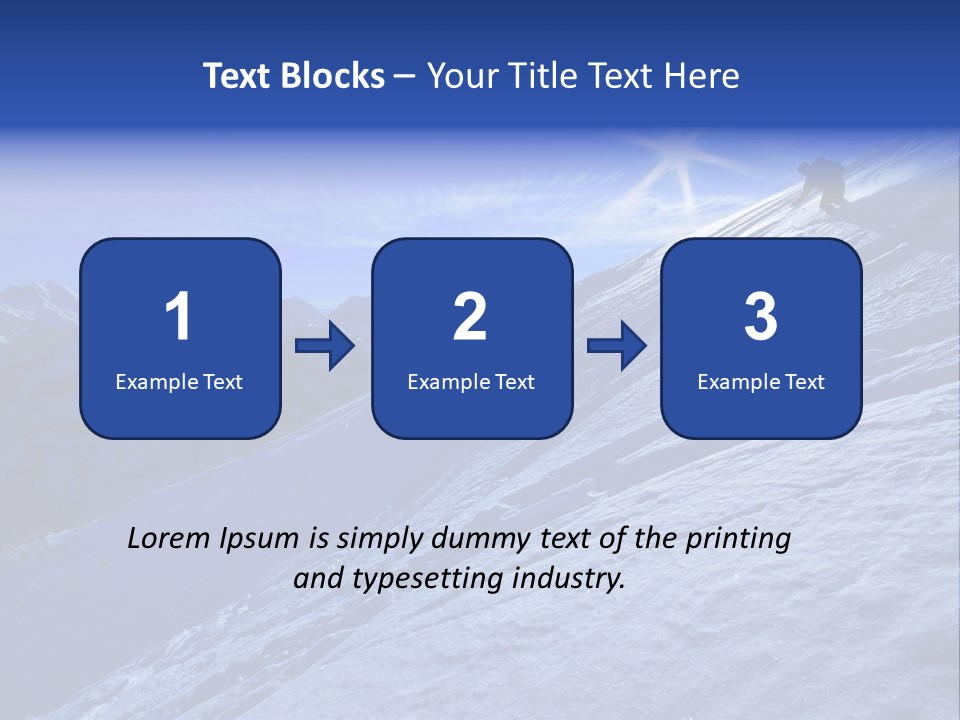 Ski And Sun PowerPoint Template