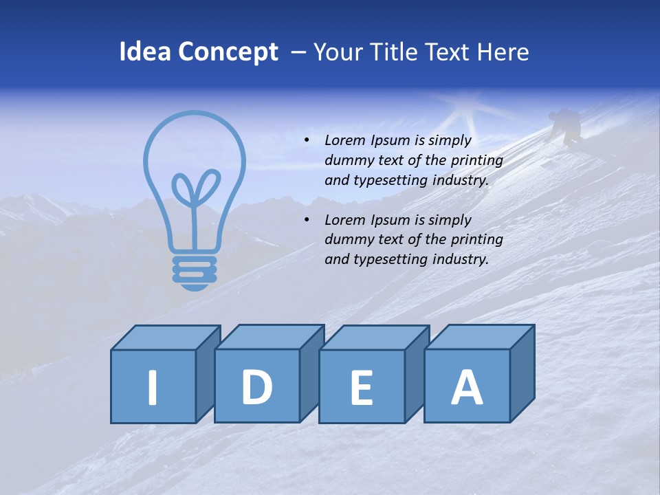 Ski And Sun PowerPoint Template