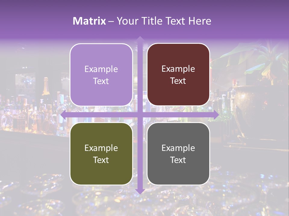 A Bar Filled With Lots Of Bottles Of Liquor PowerPoint Template