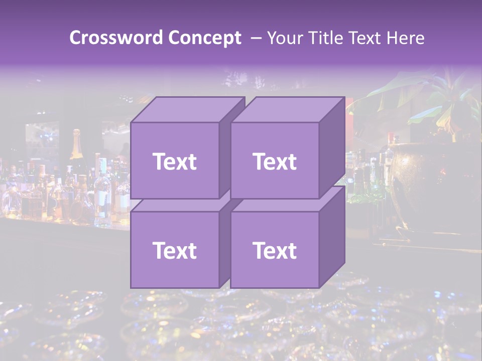A Bar Filled With Lots Of Bottles Of Liquor PowerPoint Template