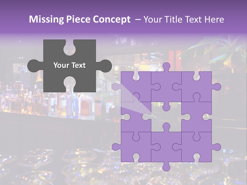 A Bar Filled With Lots Of Bottles Of Liquor PowerPoint Template